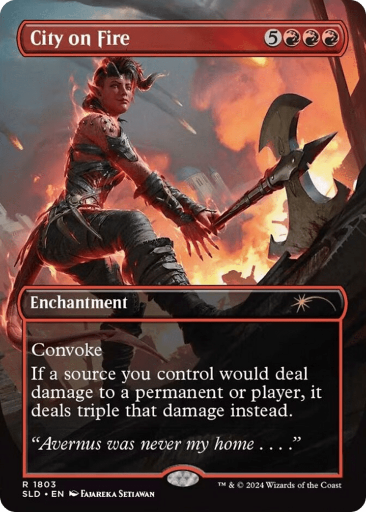 City on Fire [Secret Lair Drop Series] MTG Single Magic: The Gathering  | Multizone: Comics And Games