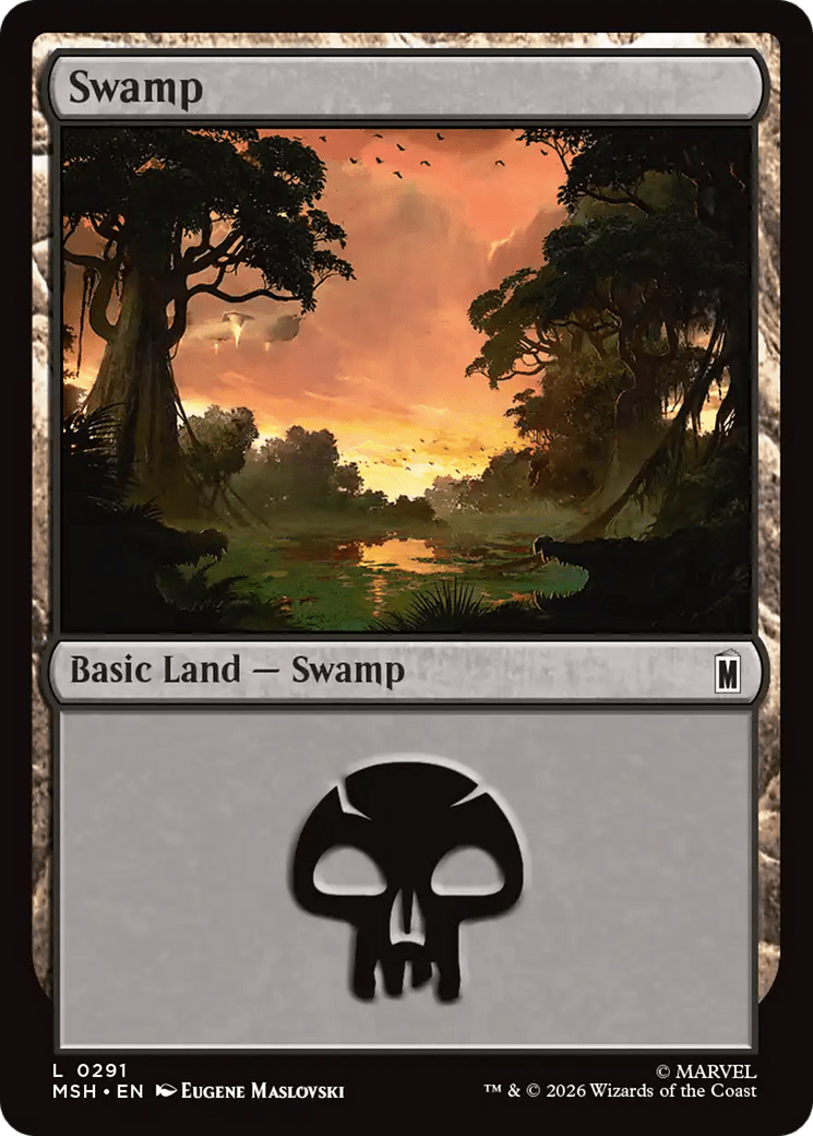 Swamp (0291) [Marvel Super Heroes] MTG Single Magic: The Gathering  | Multizone: Comics And Games