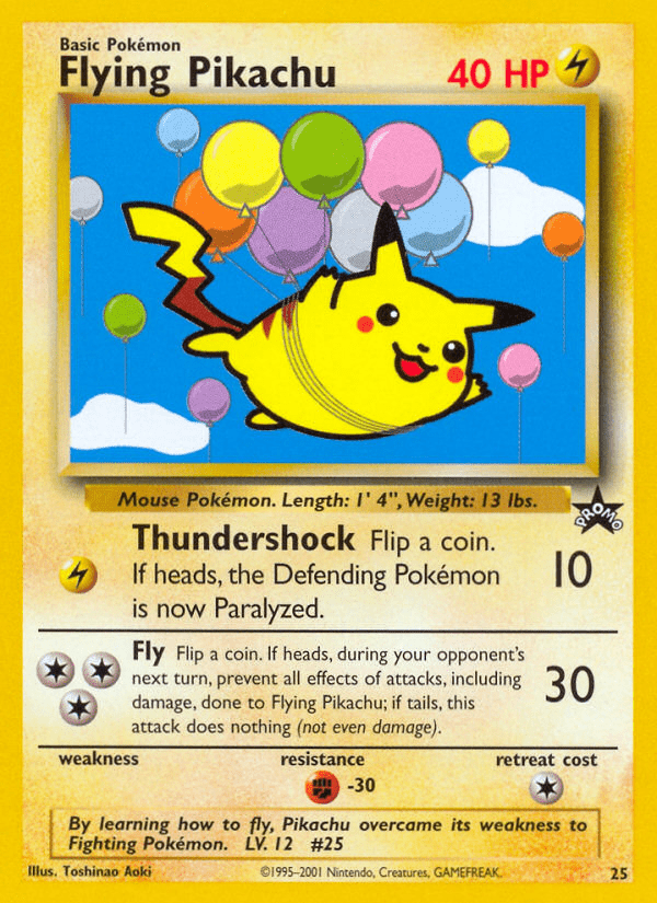 Flying Pikachu (25) [Wizards of the Coast: Black Star Promos] Pokemon Single Pokémon  | Multizone: Comics And Games