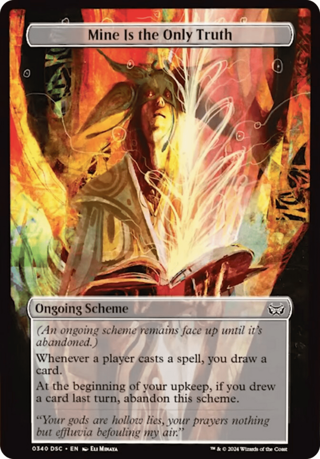 Mine Is The Only Truth (Full Art) [Duskmourn: Archenemy] MTG Single Magic: The Gathering  | Multizone: Comics And Games