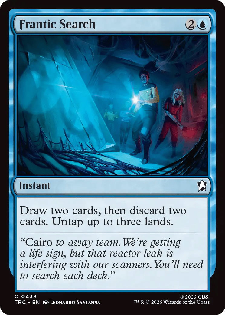 Frantic Search (Surge Foil) [Star Trek Commander] MTG Single Magic: The Gathering  | Multizone: Comics And Games