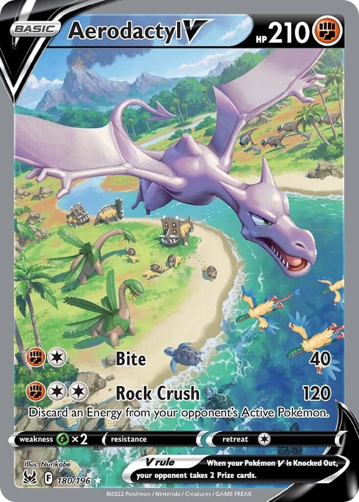 Aerodactyl V (180/196) [Sword & Shield: Lost Origin] Pokemon Single Pokémon  | Multizone: Comics And Games