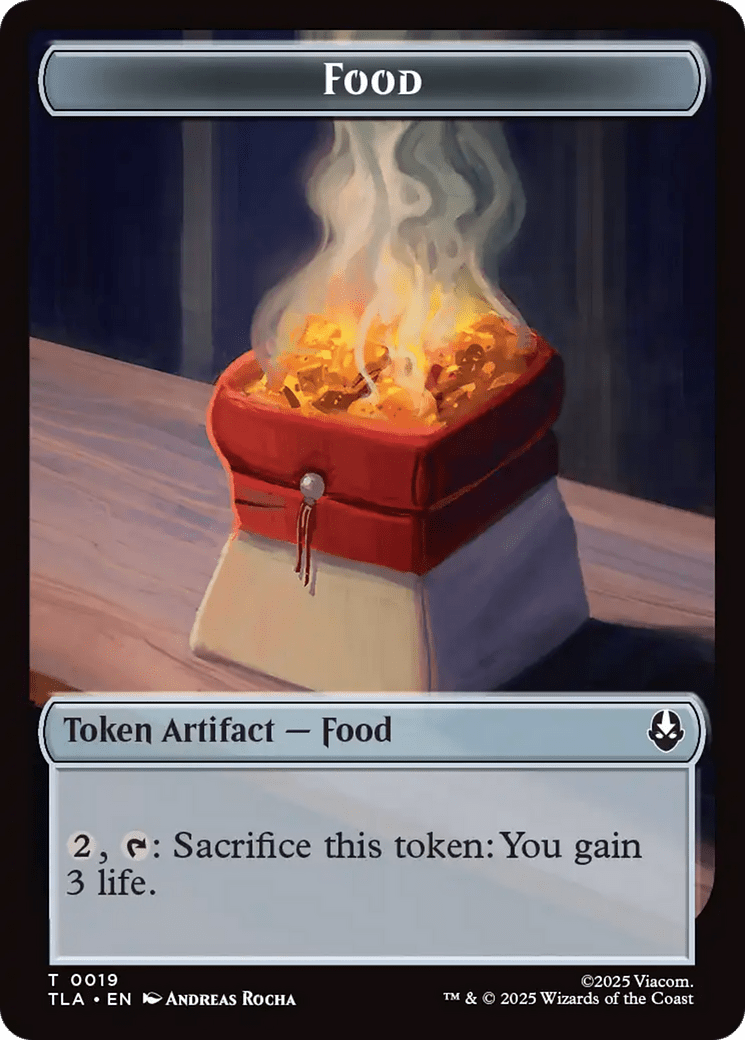 Dragon // Food (0019) Double-Sided Token [Avatar: The Last Airbender Tokens] MTG Single Magic: The Gathering  | Multizone: Comics And Games