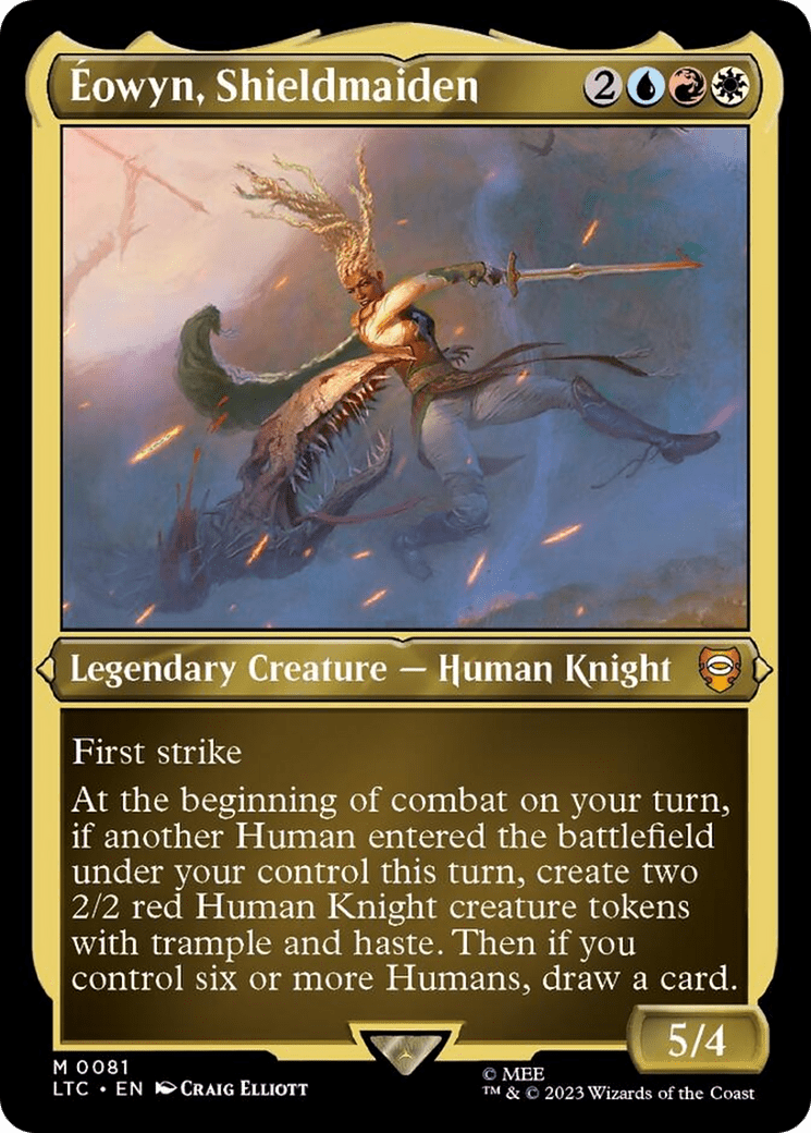 Eowyn, Shieldmaiden (Display Commander) [The Lord of the Rings: Tales of Middle-Earth Commander] MTG Single Magic: The Gathering  | Multizone: Comics And Games