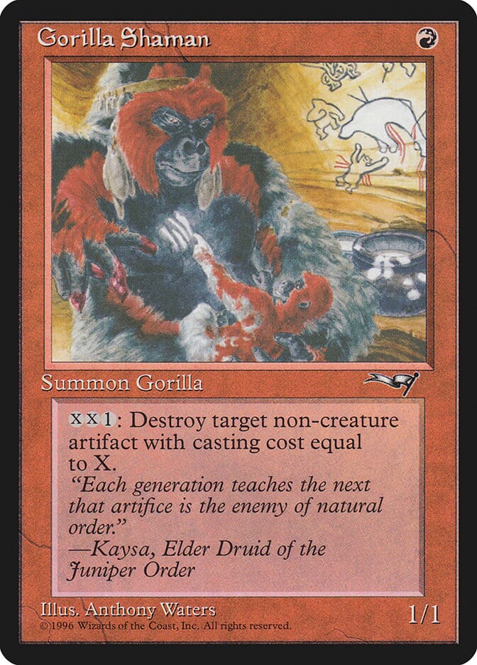 Gorilla Shaman (Holding Child) [Alliances] MTG Single Magic: The Gathering  | Multizone: Comics And Games