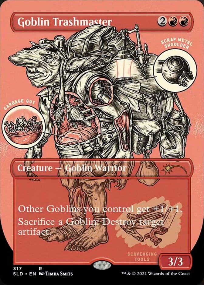 Goblin Trashmaster (Borderless) [Secret Lair Drop Series] MTG Single Magic: The Gathering  | Multizone: Comics And Games