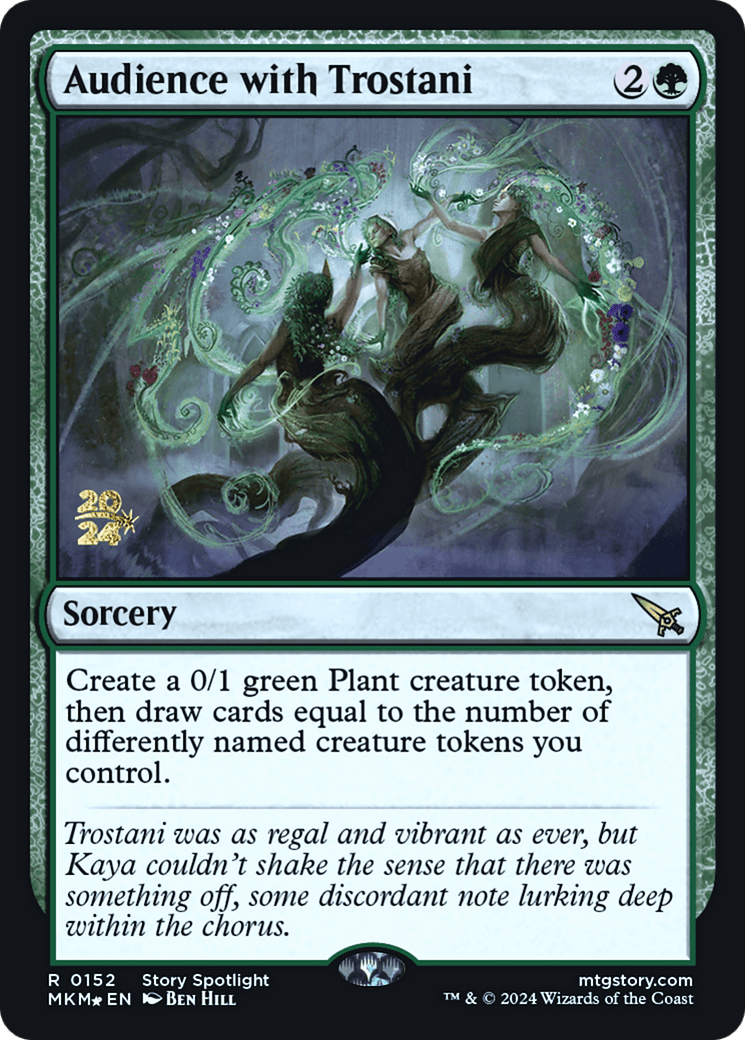 Audience with Trostani [Murders at Karlov Manor Prerelease Promos] MTG Single Magic: The Gathering  | Multizone: Comics And Games