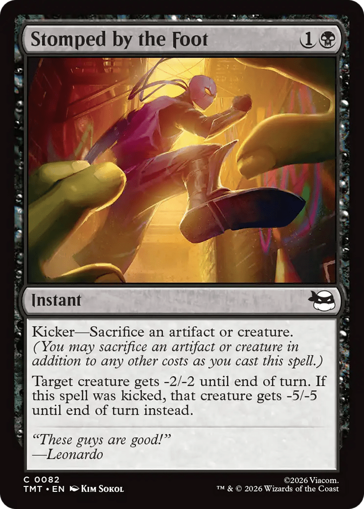 Stomped by the Foot [Teenage Mutant Ninja Turtles] MTG Single Magic: The Gathering  | Multizone: Comics And Games