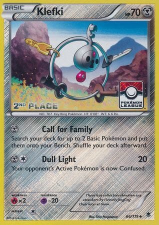Klefki (66/119) (League Promo 2nd Place) [XY: Phantom Forces] Pokemon Single Pokémon  | Multizone: Comics And Games
