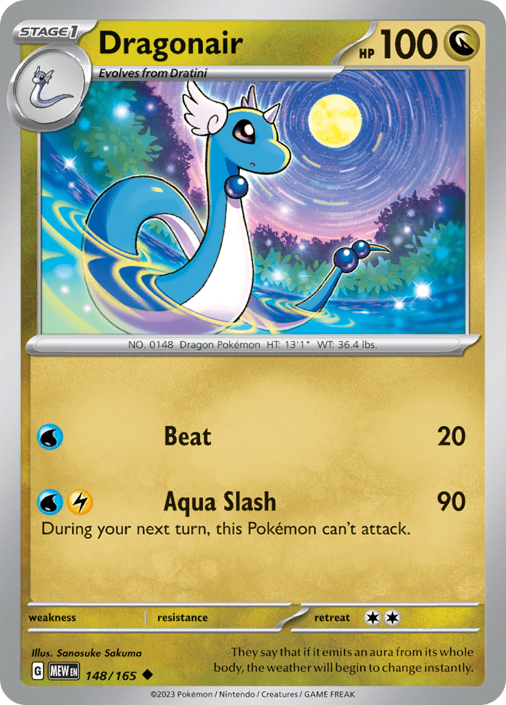 Dragonair (148/165) [Scarlet & Violet 151] Pokemon Single Pokémon  | Multizone: Comics And Games