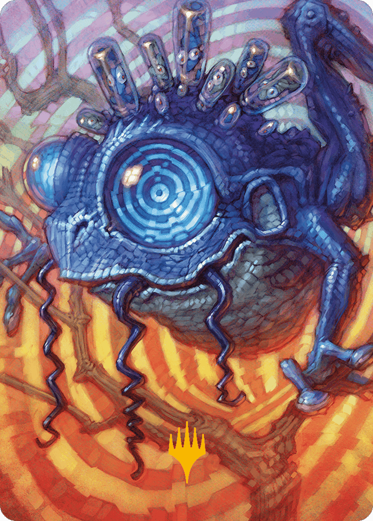 Psychic Frog Art Card (Gold-Stamped Planeswalker Symbol) [Modern Horizons 3 Art Series] MTG Single Magic: The Gathering  | Multizone: Comics And Games