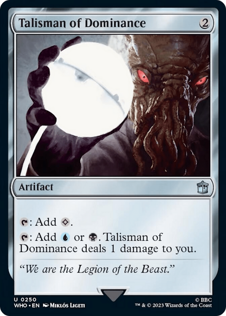 Talisman of Dominance [Doctor Who] MTG Single Magic: The Gathering  | Multizone: Comics And Games