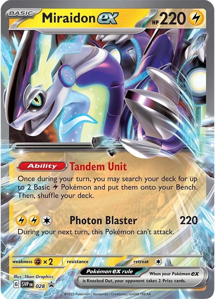 Miraidon ex (028) [Scarlet & Violet: Black Star Promos] Pokemon Single Pokémon  | Multizone: Comics And Games