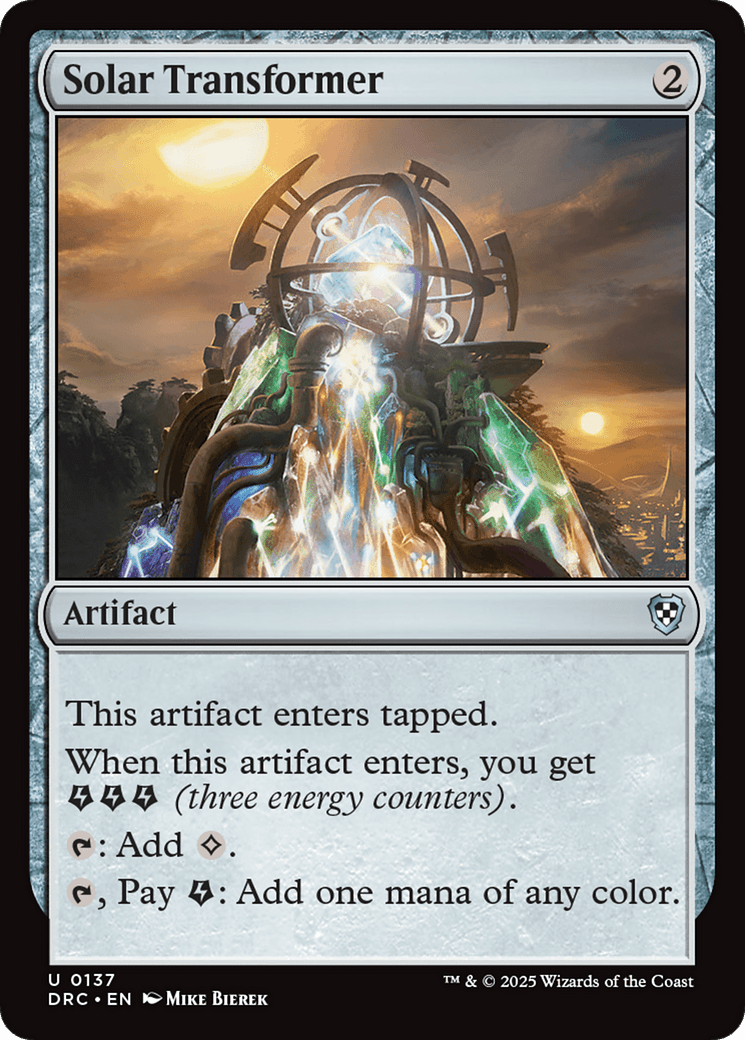 Solar Transformer [Aetherdrift Commander] MTG Single Magic: The Gathering  | Multizone: Comics And Games