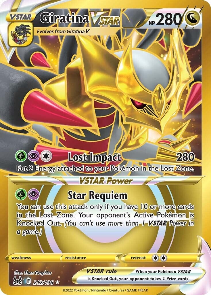 Giratina VSTAR (212/196) [Sword & Shield: Lost Origin] Pokemon Single Pokémon  | Multizone: Comics And Games