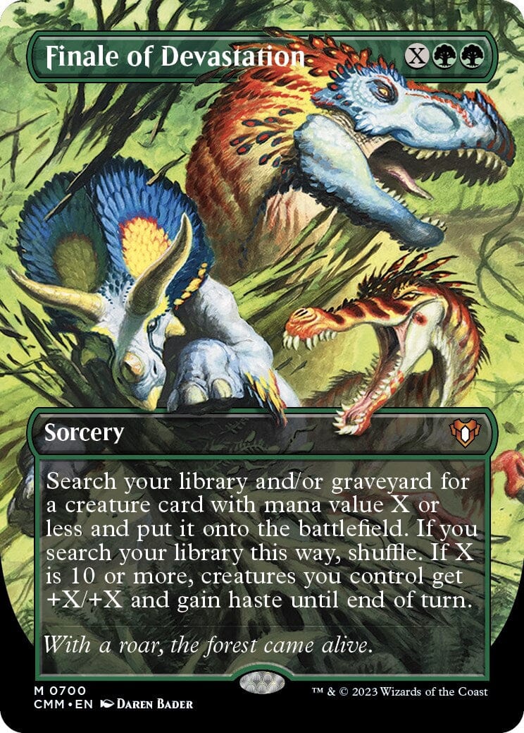 Finale of Devastation (Borderless Alternate Art) [Commander Masters] MTG Single Magic: The Gathering  | Multizone: Comics And Games