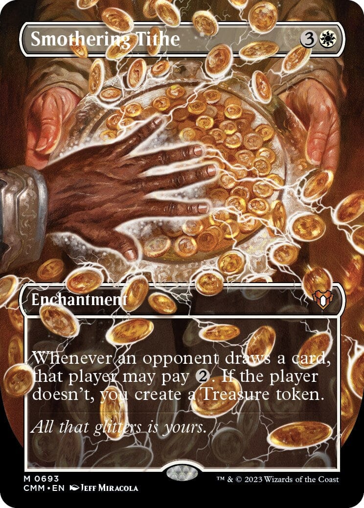 Smothering Tithe (Borderless Alternate Art) [Commander Masters] MTG Single Magic: The Gathering  | Multizone: Comics And Games