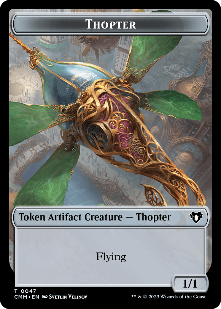 Thopter Token [Commander Masters Tokens] MTG Single Magic: The Gathering  | Multizone: Comics And Games