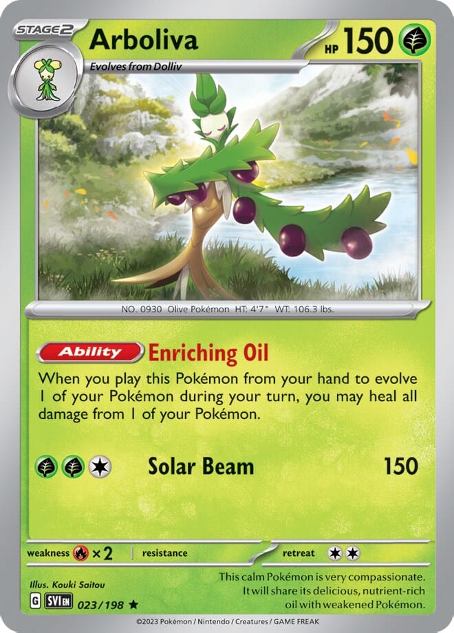 Arboliva (023/198) (Line Holo) [Scarlet & Violet: Base Set] Pokemon Single Pokémon  | Multizone: Comics And Games