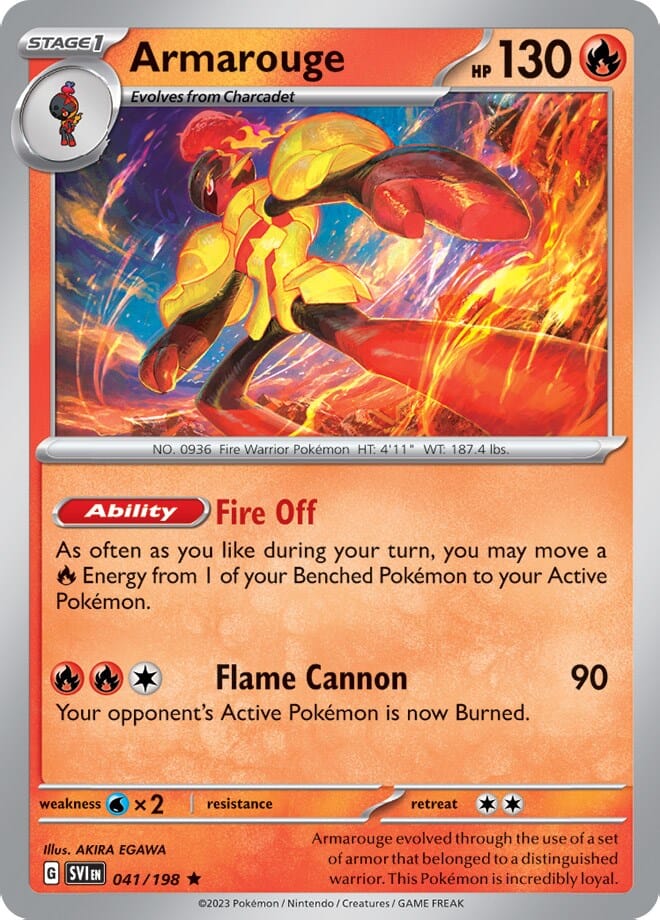 Armarouge (041/198) (Line Holo) [Scarlet & Violet: Base Set] Pokemon Single Pokémon  | Multizone: Comics And Games