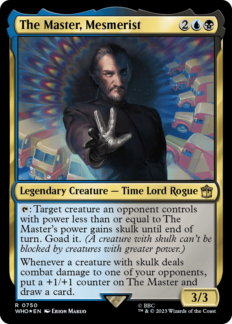 The Master, Mesmerist (Surge Foil) [Doctor Who] MTG Single Magic: The Gathering  | Multizone: Comics And Games