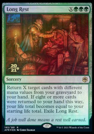 Long Rest [Dungeons & Dragons: Adventures in the Forgotten Realms Prerelease Promos] MTG Single Magic: The Gathering  | Multizone: Comics And Games