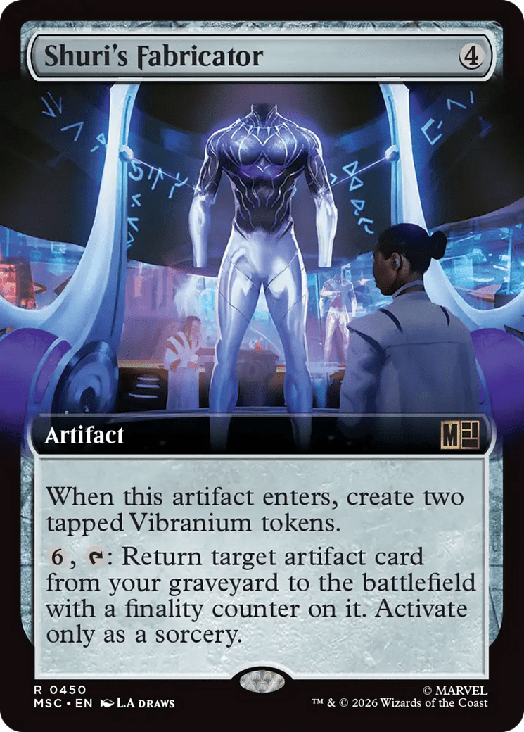 Shuri's Fabricator (Extended Art) [Marvel Super Heroes Commander] MTG Single Magic: The Gathering  | Multizone: Comics And Games
