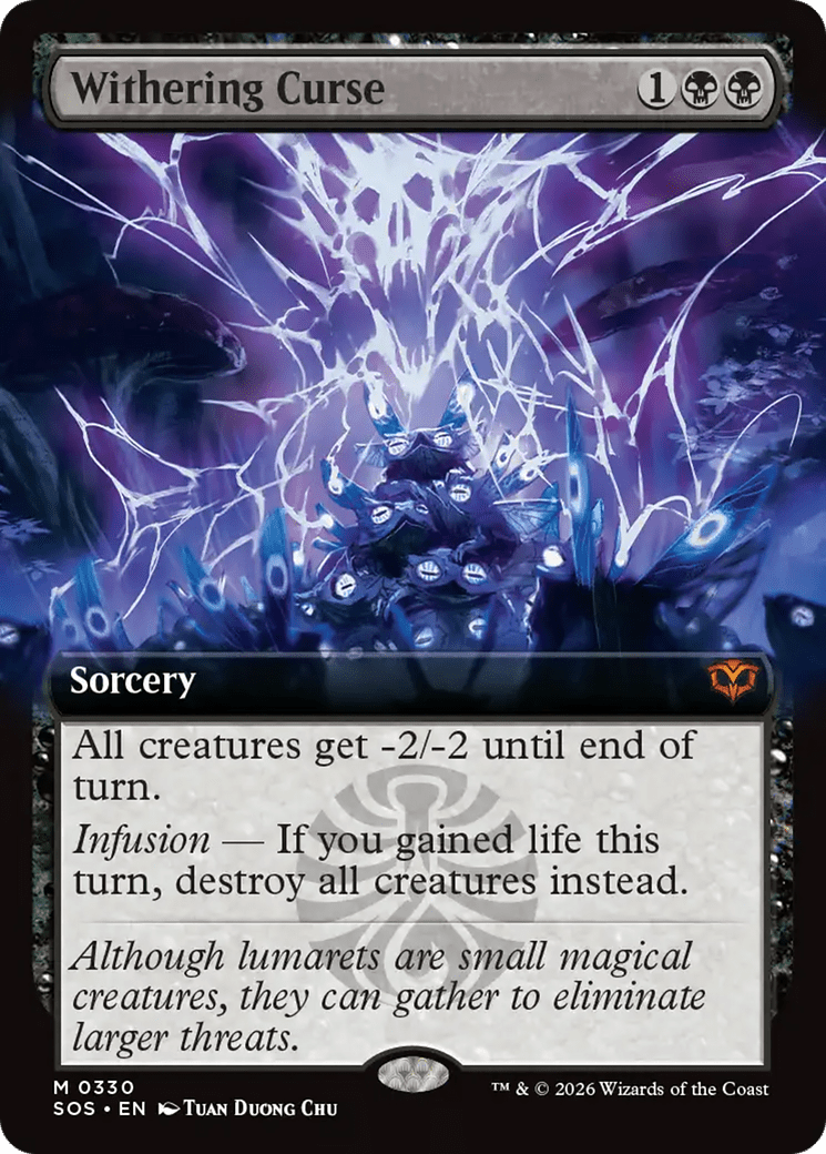 Withering Curse (Extended Art) [Secrets of Strixhaven] MTG Single Magic: The Gathering  | Multizone: Comics And Games