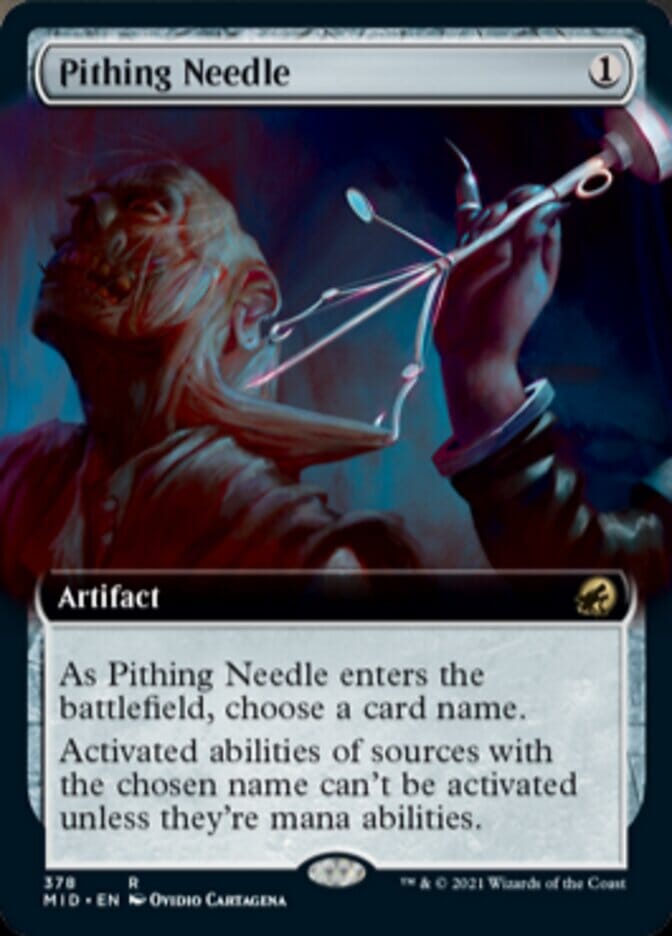 Pithing Needle (Extended Art) [Innistrad: Midnight Hunt] MTG Single Magic: The Gathering  | Multizone: Comics And Games
