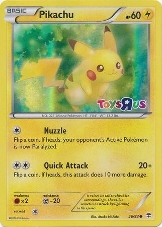 Pikachu (26/83) (Toys R Us Promo) [Miscellaneous Cards] Pokemon Single Pokémon  | Multizone: Comics And Games