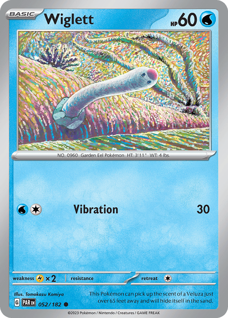 Wiglett (052/182) [Scarlet & Violet: Paradox Rift] Pokemon Single Pokémon  | Multizone: Comics And Games