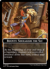 Bounty: Squeakers the Sly // Bounty Rules Double-Sided Token [Outlaws of Thunder Junction Commander Tokens] MTG Single Magic: The Gathering  | Multizone: Comics And Games