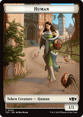 Human // Rat Double-Sided Token [Tarkir: Dragonstorm Commander Tokens] MTG Single Magic: The Gathering  | Multizone: Comics And Games