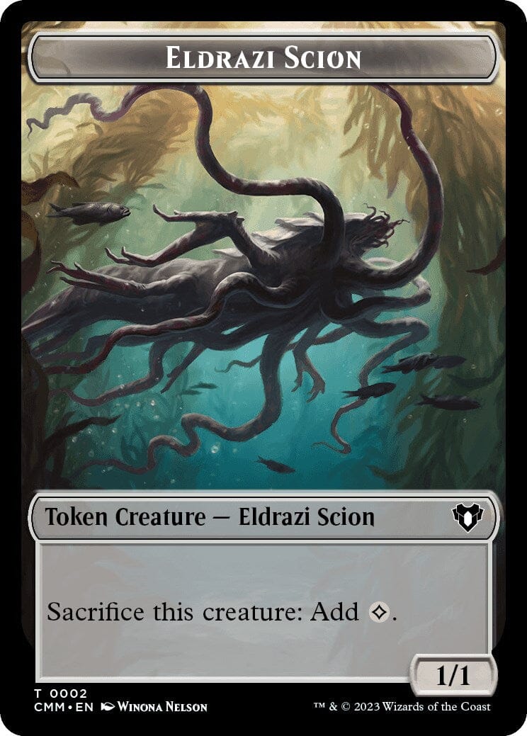 Eldrazi Scion // Phyrexian Beast Double-Sided Token [Commander Masters Tokens] MTG Single Magic: The Gathering  | Multizone: Comics And Games