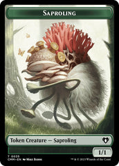Saproling // Elf Druid Double-Sided Token [Commander Masters Tokens] MTG Single Magic: The Gathering  | Multizone: Comics And Games