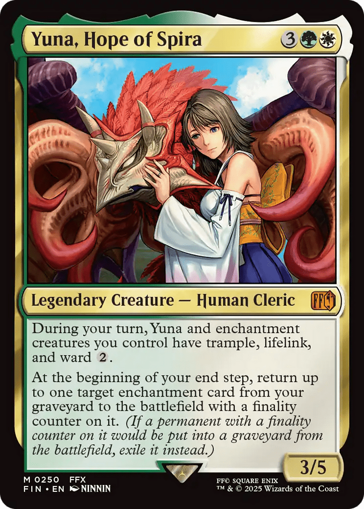 Yuna, Hope of Spira [FINAL FANTASY] MTG Single Magic: The Gathering  | Multizone: Comics And Games