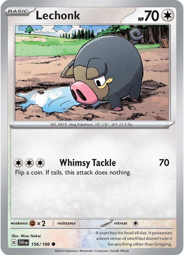 Lechonk (156/198) [Scarlet & Violet: Base Set] Pokemon Single Pokémon  | Multizone: Comics And Games
