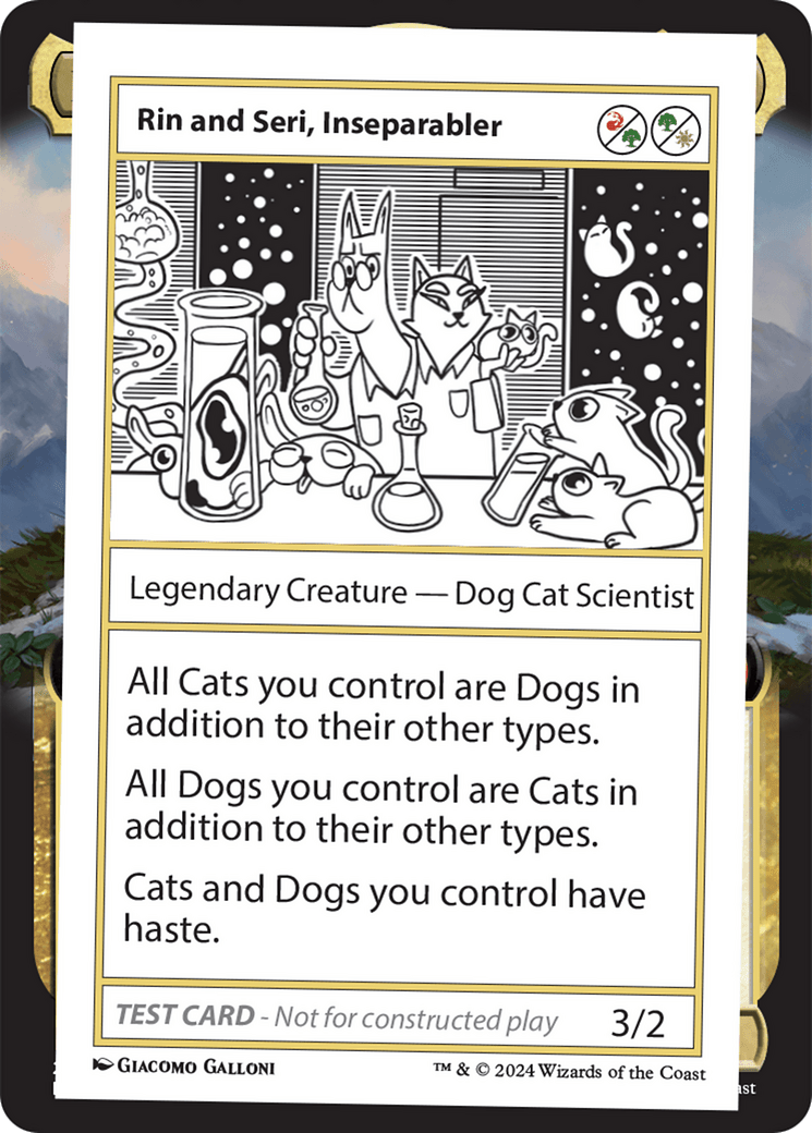 Rin and Seri, Inseparabler [Mystery Booster 2 Playtest Cards] MTG Single Magic: The Gathering  | Multizone: Comics And Games