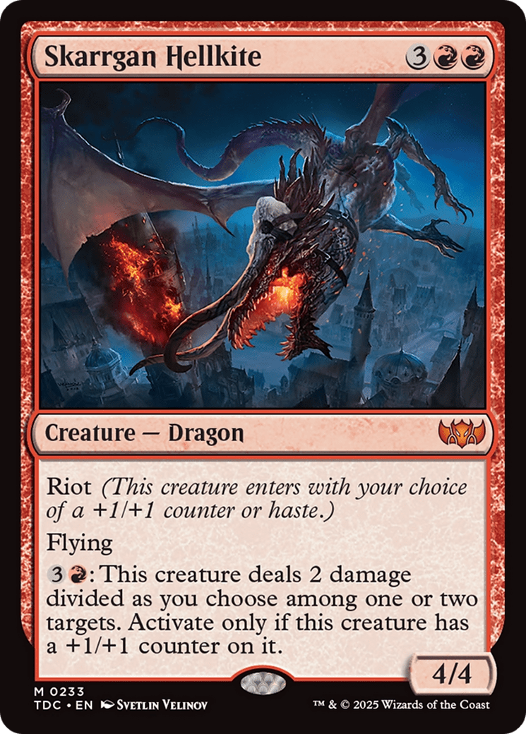 Skarrgan Hellkite [Tarkir: Dragonstorm Commander] MTG Single Magic: The Gathering  | Multizone: Comics And Games
