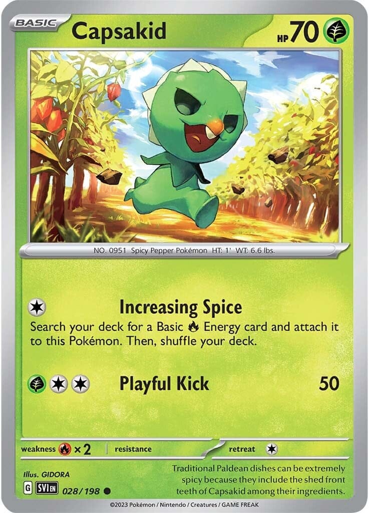 Capsakid (028/198) [Scarlet & Violet: Base Set] Pokemon Single Pokémon  | Multizone: Comics And Games