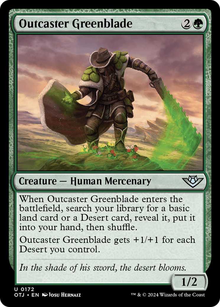 Outcaster Greenblade [Outlaws of Thunder Junction] | Multizone: Comics And Games