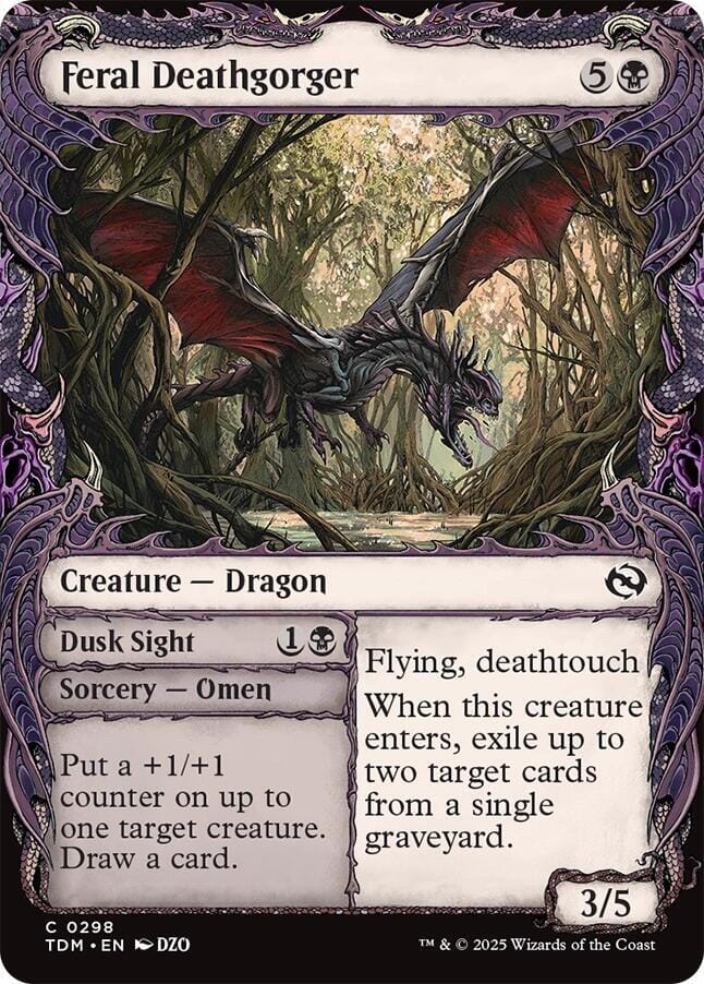 Feral Deathgorger (Showcase) [Tarkir: Dragonstorm] MTG Single Magic: The Gathering  | Multizone: Comics And Games