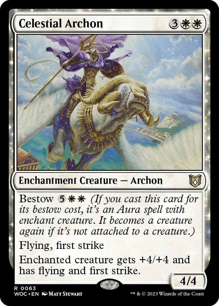Celestial Archon [Wilds of Eldraine Commander] MTG Single Magic: The Gathering  | Multizone: Comics And Games