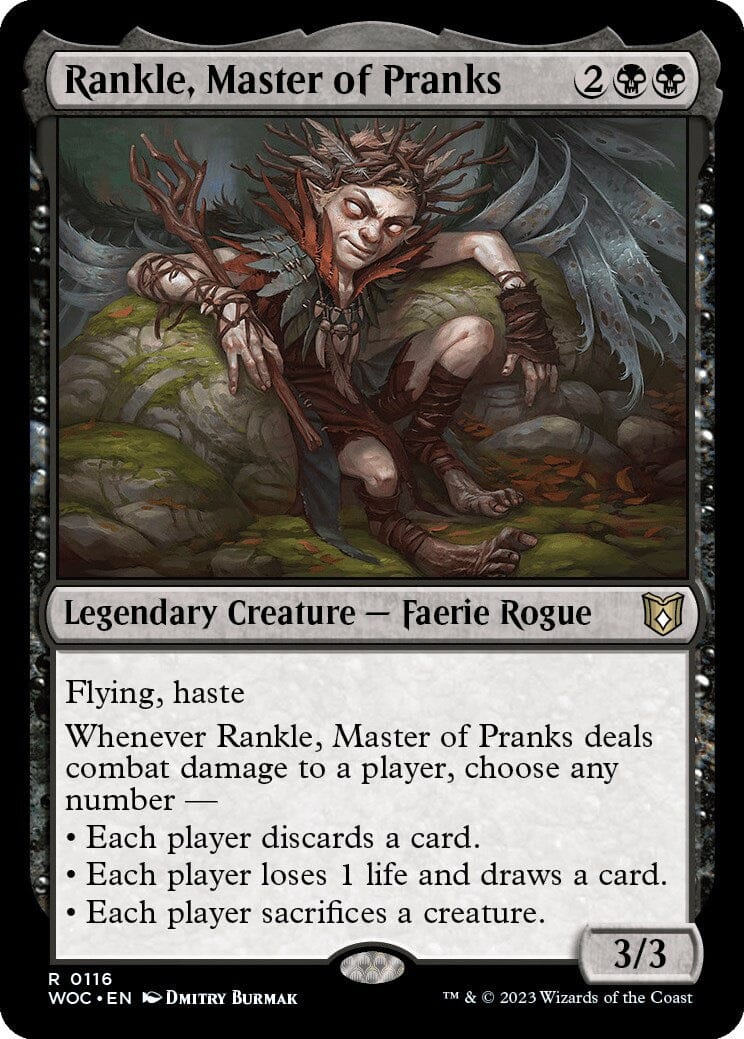 Rankle, Master of Pranks [Wilds of Eldraine Commander] MTG Single Magic: The Gathering  | Multizone: Comics And Games