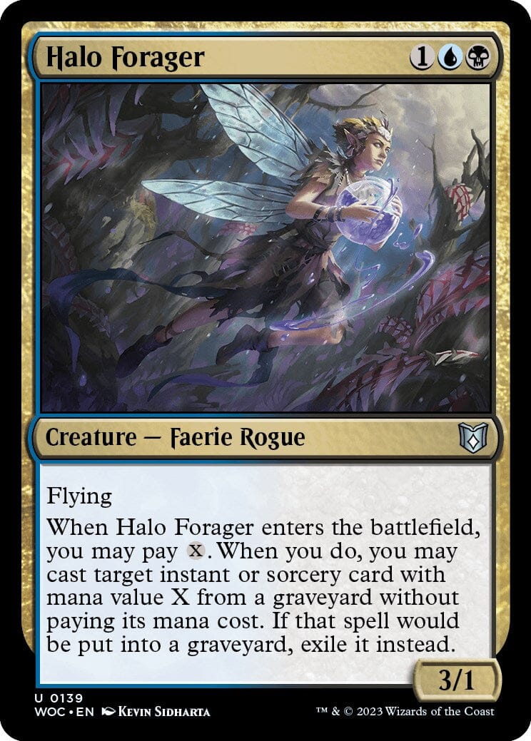 Halo Forager [Wilds of Eldraine Commander] MTG Single Magic: The Gathering  | Multizone: Comics And Games
