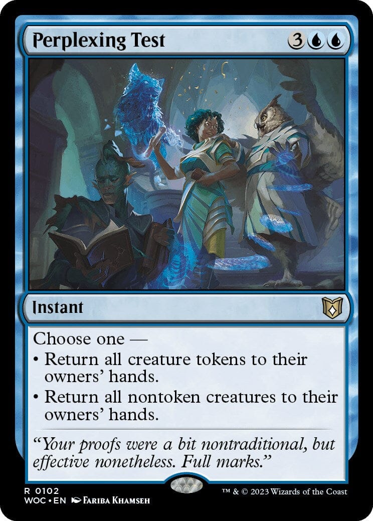 Perplexing Test [Wilds of Eldraine Commander] MTG Single Magic: The Gathering  | Multizone: Comics And Games