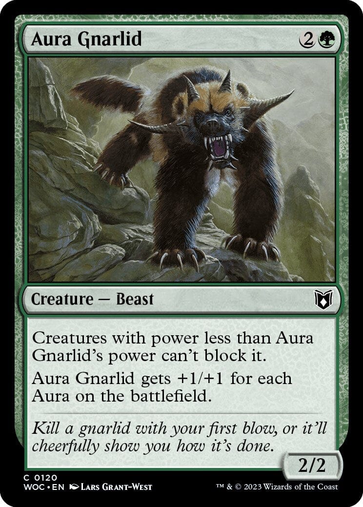 Aura Gnarlid [Wilds of Eldraine Commander] MTG Single Magic: The Gathering  | Multizone: Comics And Games
