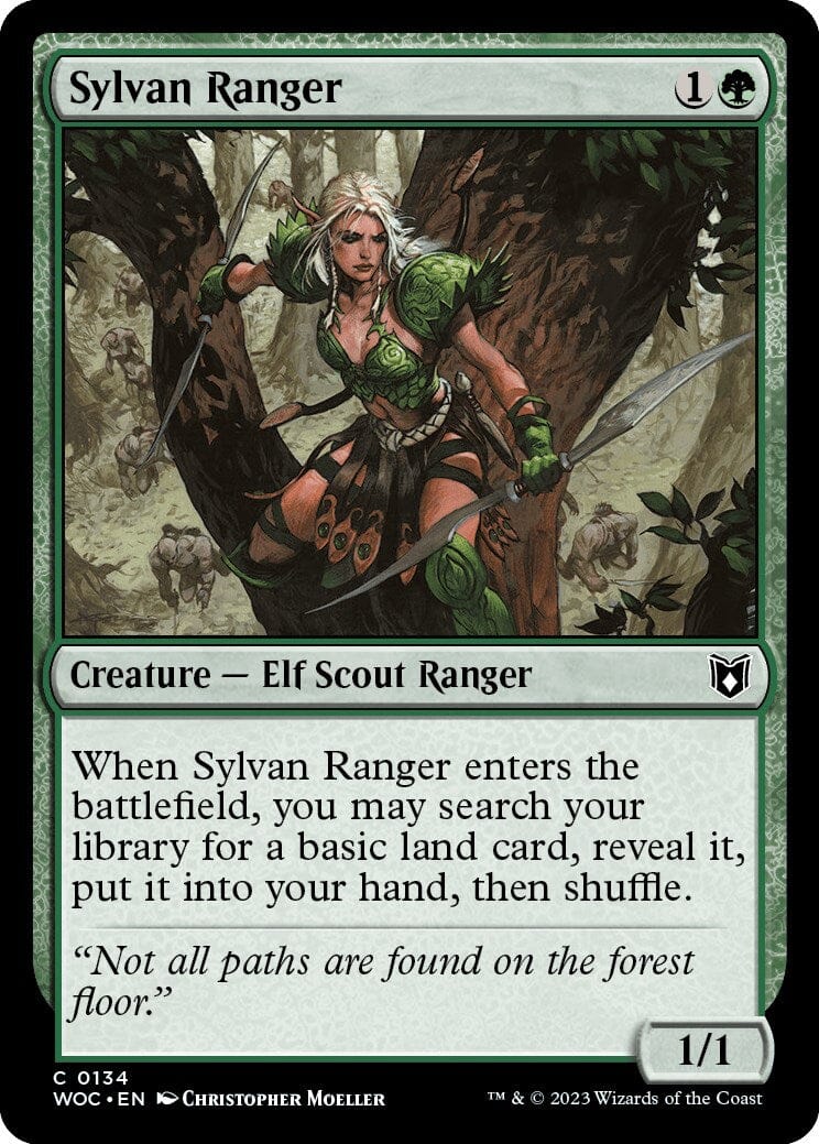 Sylvan Ranger [Wilds of Eldraine Commander] MTG Single Magic: The Gathering  | Multizone: Comics And Games