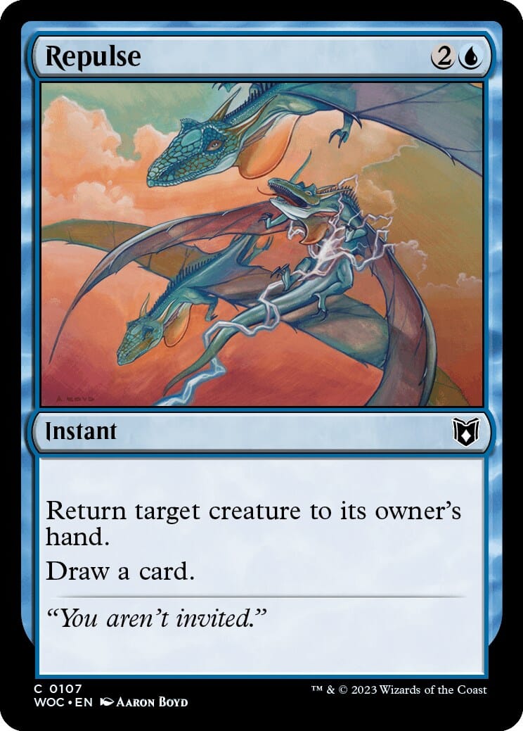 Repulse [Wilds of Eldraine Commander] MTG Single Magic: The Gathering  | Multizone: Comics And Games