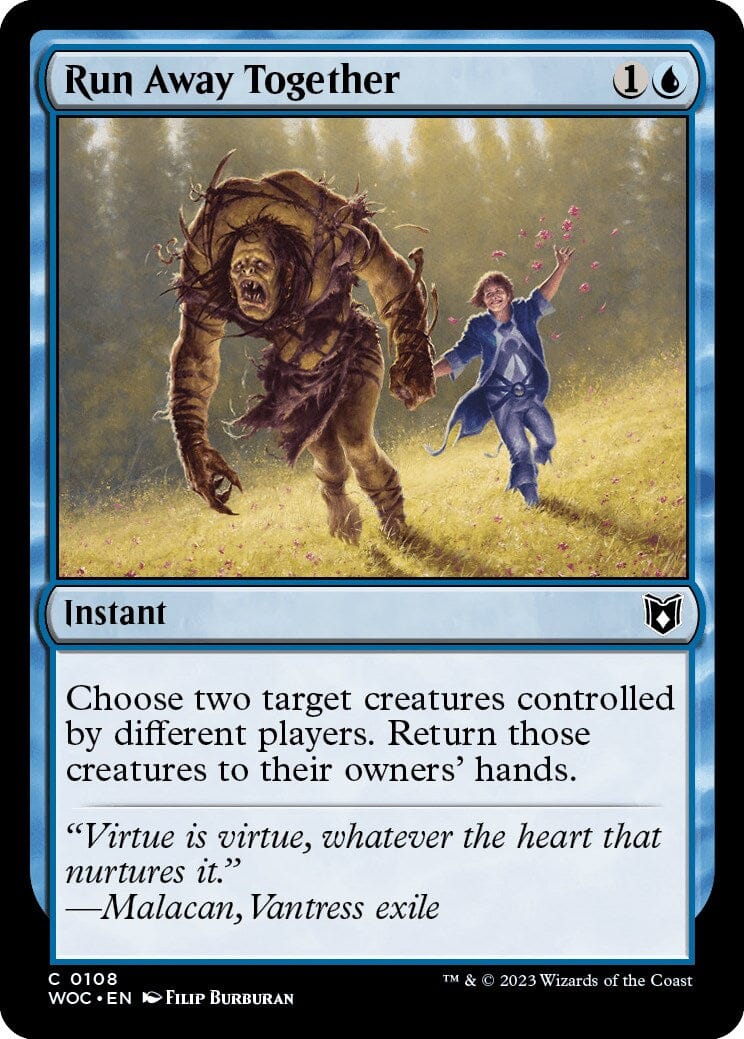 Run Away Together [Wilds of Eldraine Commander] MTG Single Magic: The Gathering  | Multizone: Comics And Games